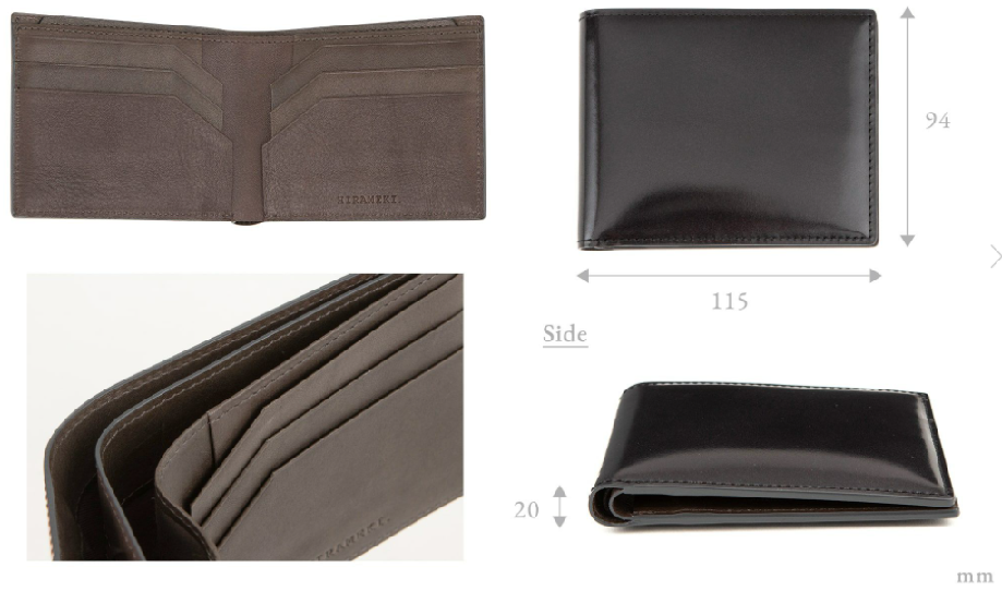 Mens Leather Storeのアーキライン二つ折り財布